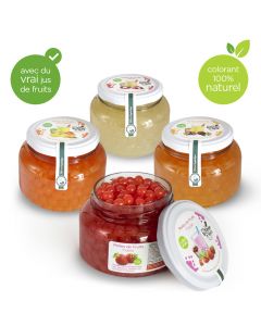 Perles de Fruits Bubble Tea - Mix 4 Saveurs
